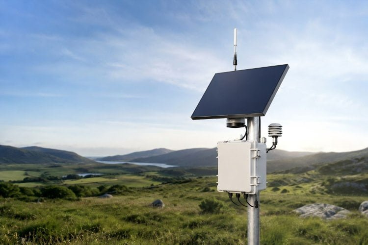Solar-powered agriculture and environmental sensor system