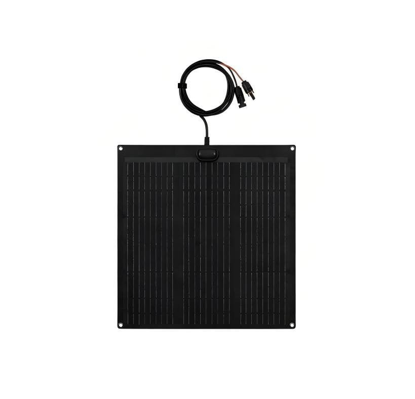 50W semi-flexible solar panel for curved outdoor surface installation
