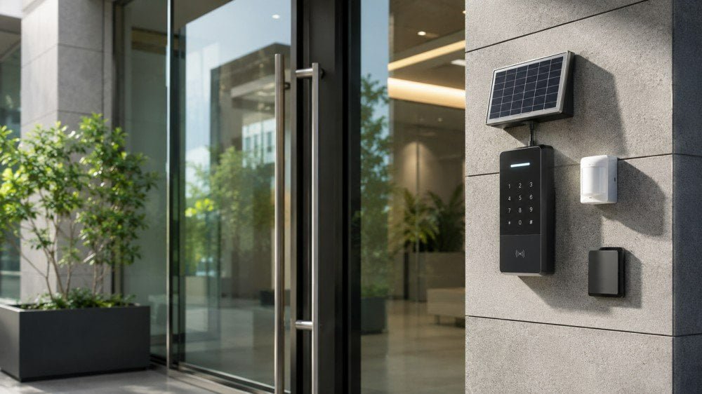 Solar power solution for smart security and surveillance systems