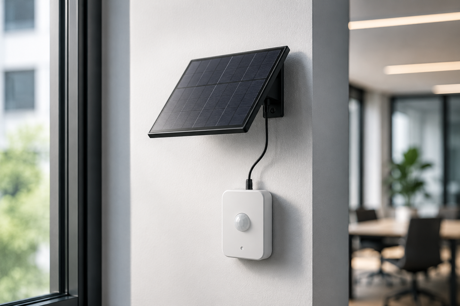 Indoor and outdoor solar energy harvesting for smart building and access control devices
