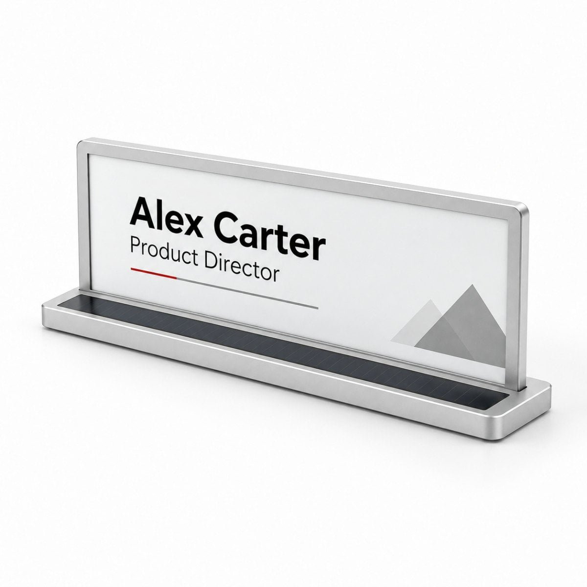 Solar-powered nameplate