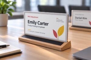 Solar-powered nameplate