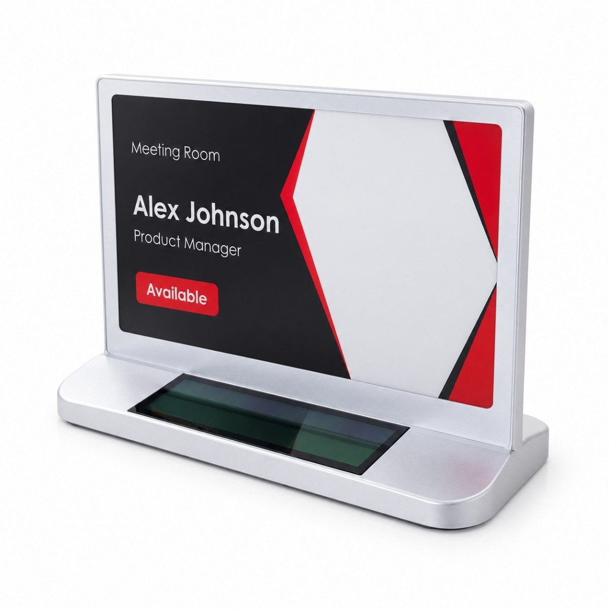 Solar-powered 7.5-inch nameplate